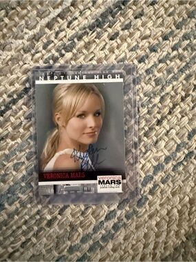 Veronica Mars Kristen Bell signed trading card